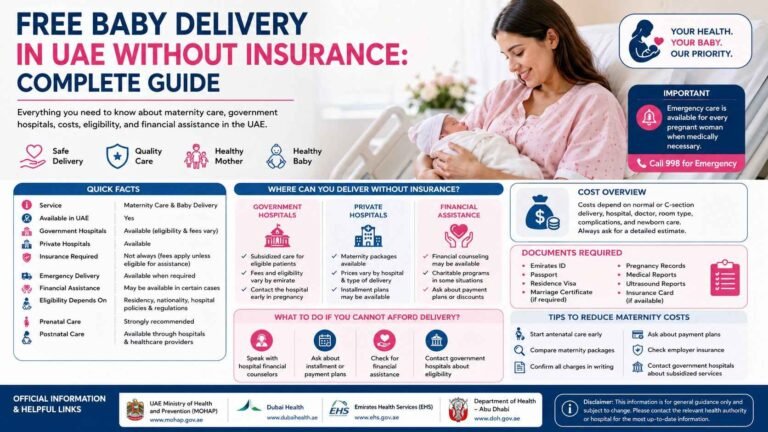 Free Baby Delivery in UAE Without Insurance