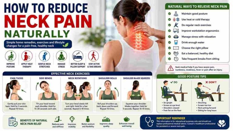 How to Reduce Neck Pain Naturally