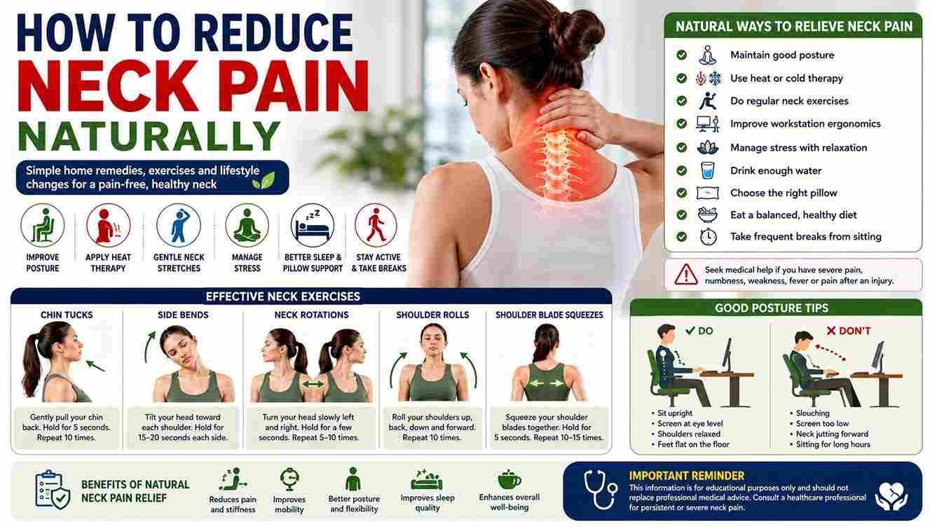 How to Reduce Neck Pain Naturally